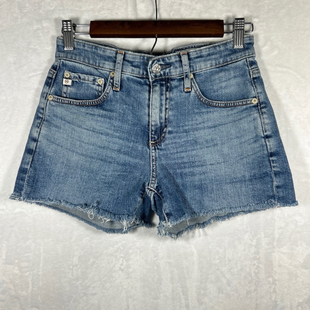 AG Adriano Goldschmied Hailey Cut Off Ex Boyfriend Denim Shorts Womens 24 (27x3)